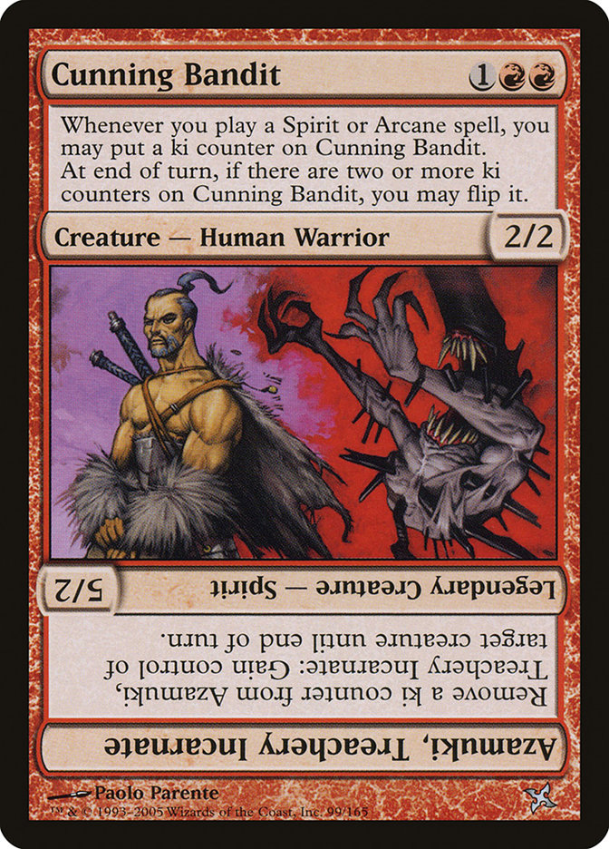 Cunning Bandit // Azamuki, Treachery Incarnate [Betrayers of Kamigawa] | Golgari Games