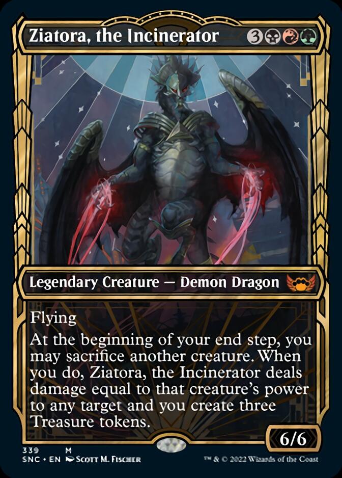 Ziatora, the Incinerator (Showcase Golden Age) [Streets of New Capenna] | Golgari Games