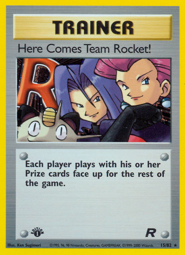 Here Comes Team Rocket! (15/82) [Team Rocket 1st Edition] | Golgari Games