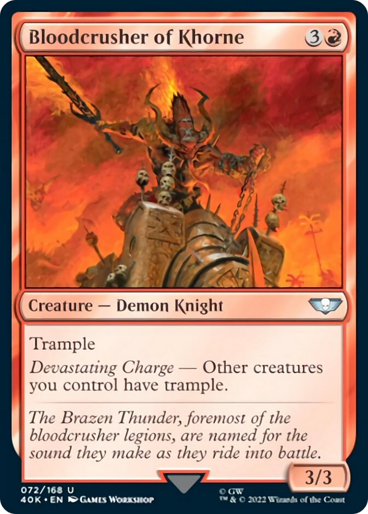 Bloodcrusher of Khorne (Surge Foil) [Universes Beyond: Warhammer 40,000] | Local Legends