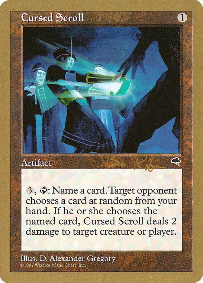 Cursed Scroll (Ben Rubin) [World Championship Decks 1998] | Local Legends