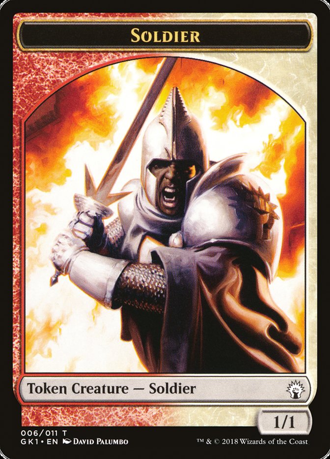 Soldier // Soldier Double-sided Token [Guilds of Ravnica Guild Kit Tokens] | Golgari Games