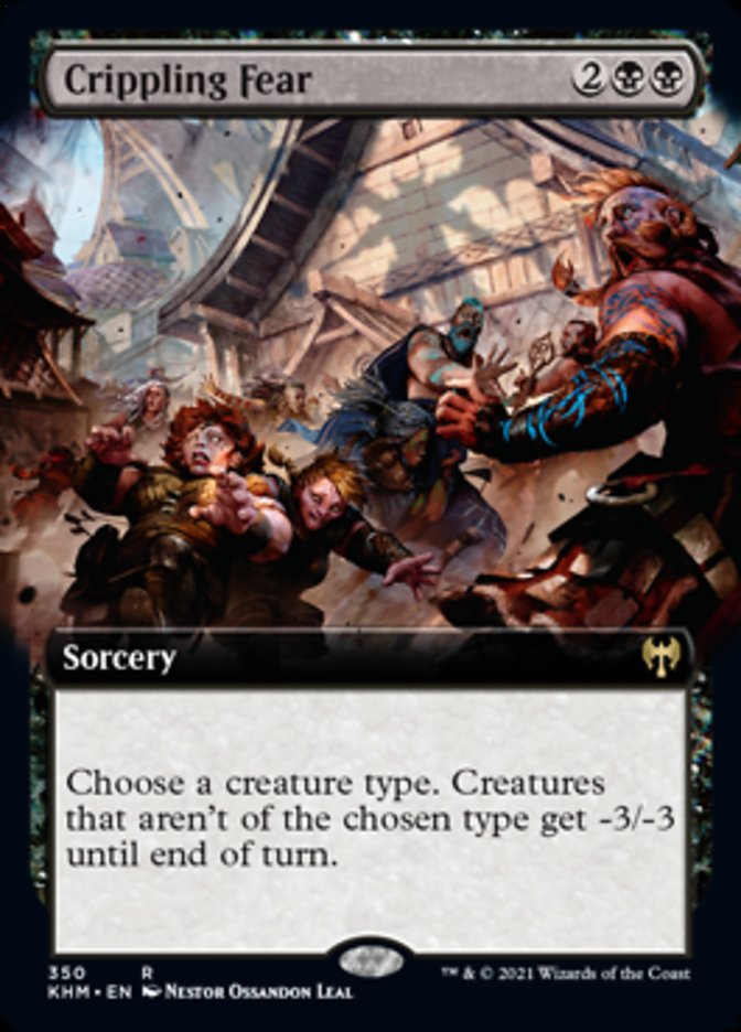 Crippling Fear (Extended Art) [Kaldheim] | Local Legends