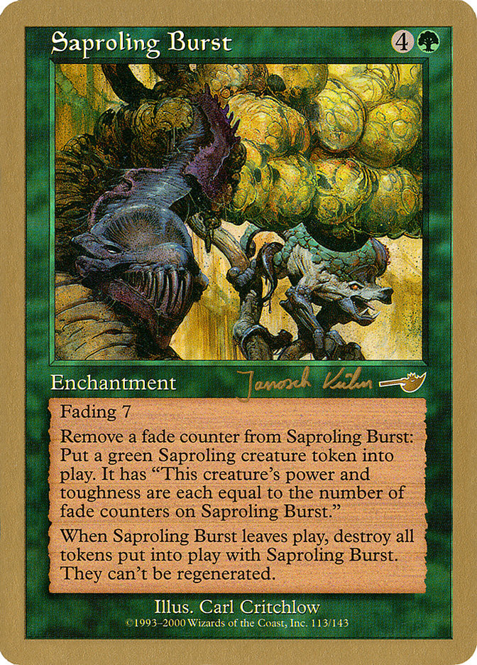 Saproling Burst (Janosch Kuhn) [World Championship Decks 2000] | Golgari Games