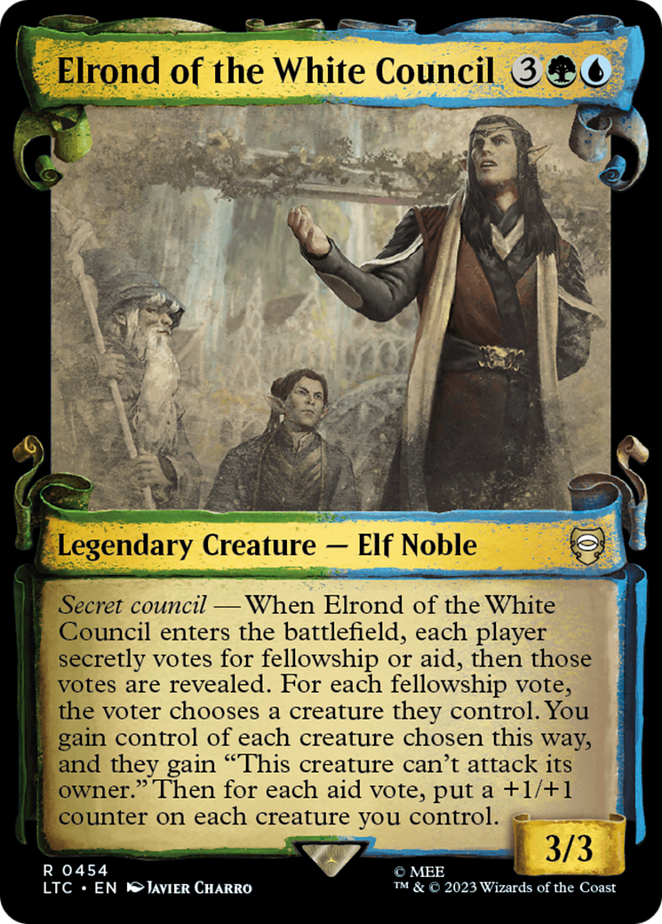 Elrond of the White Council [The Lord of the Rings: Tales of Middle-Earth Commander Showcase Scrolls] | Golgari Games