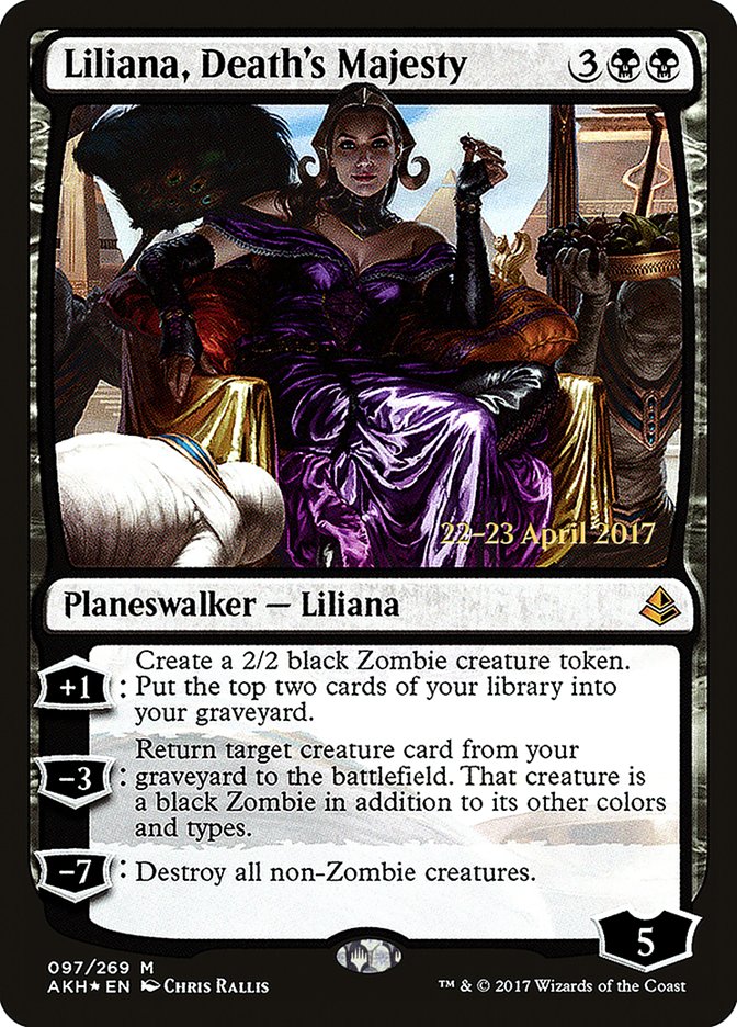 Liliana, Death's Majesty [Amonkhet Prerelease Promos] | Golgari Games