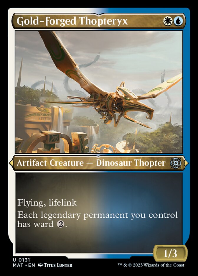 Gold-Forged Thopteryx (Foil Etched) [March of the Machine: The Aftermath] | Local Legends