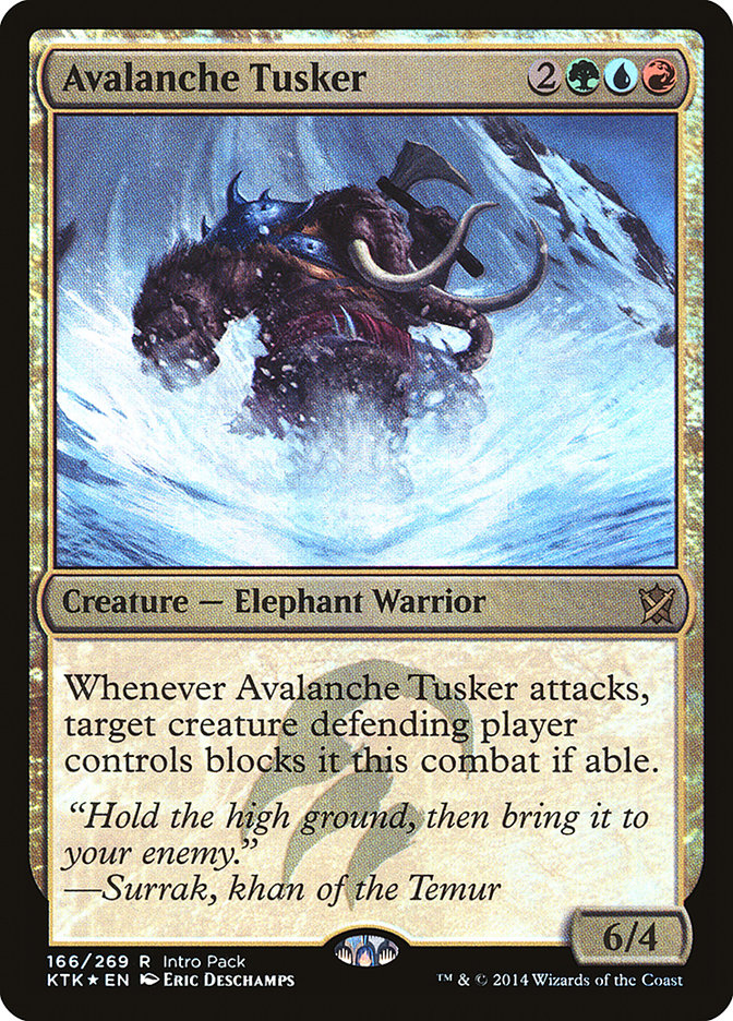 Avalanche Tusker (Intro Pack) [Khans of Tarkir Promos] | Golgari Games