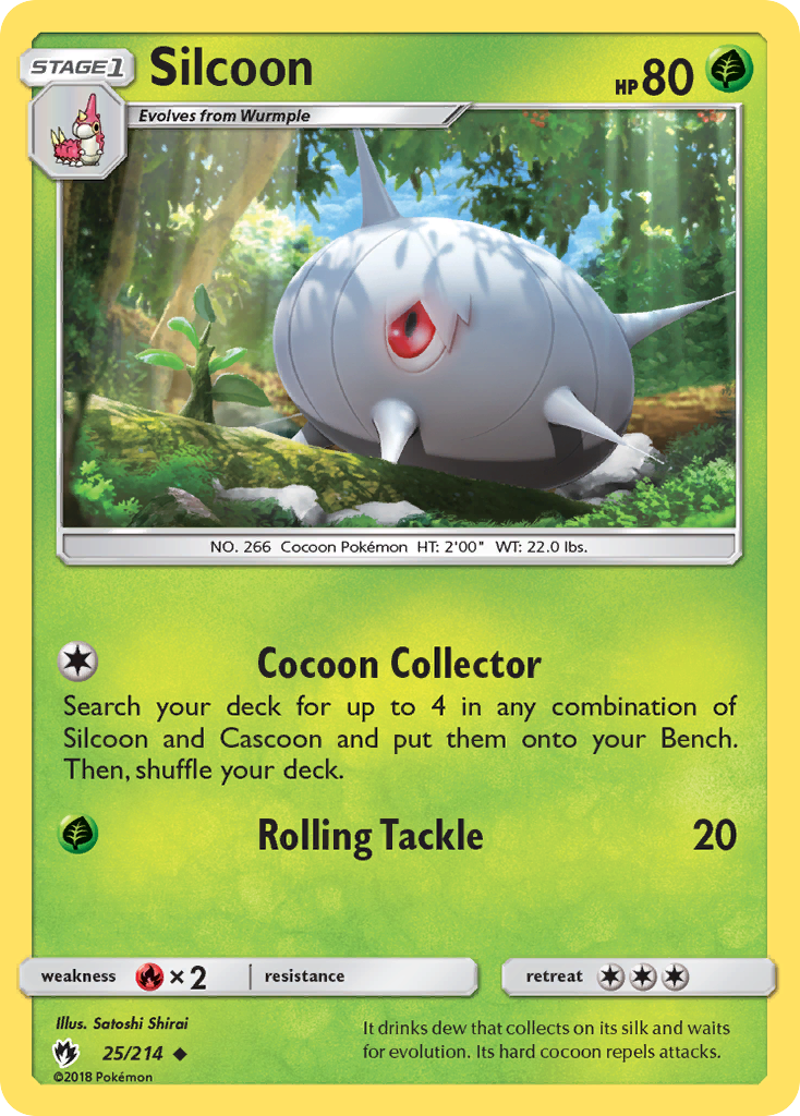 Silcoon (25/214) [Sun & Moon: Lost Thunder] | Golgari Games