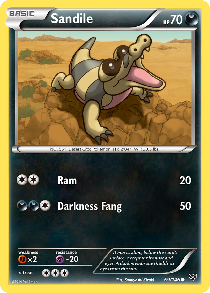 Sandile (69/146) [XY: Base Set] | Golgari Games