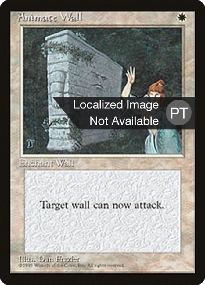 Animate Wall [Fourth Edition (Foreign Black Border)] | Golgari Games