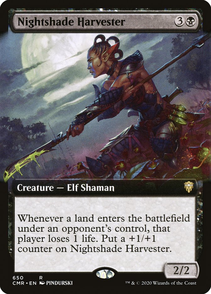 Nightshade Harvester (Extended Art) [Commander Legends] | Local Legends