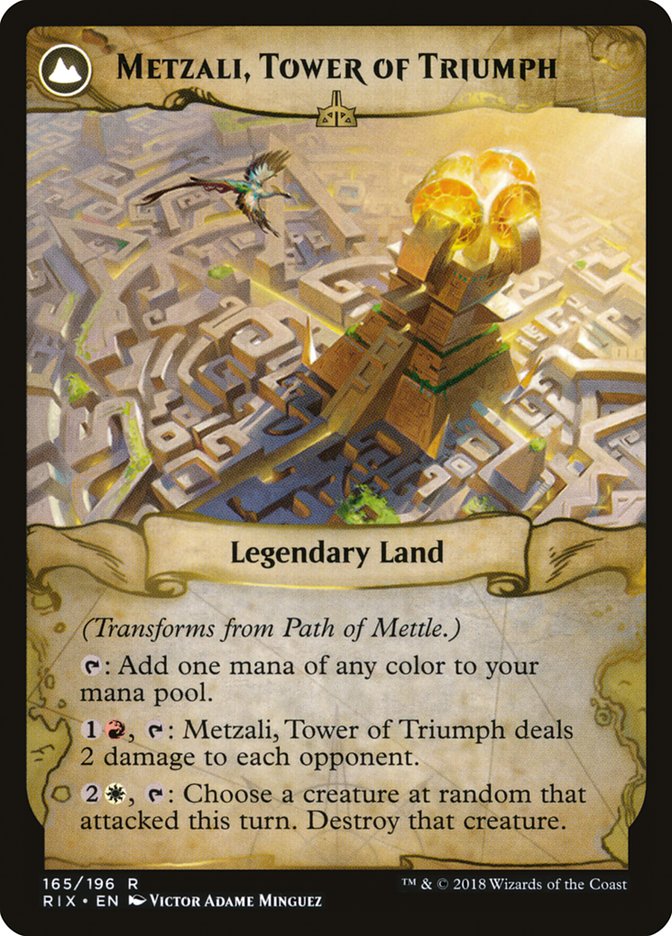 Path of Mettle // Metzali, Tower of Triumph [Rivals of Ixalan] | Golgari Games