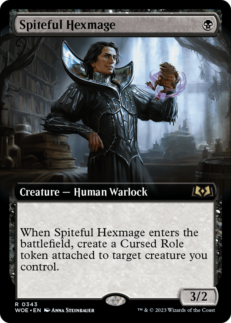 Spiteful Hexmage (Extended Art) [Wilds of Eldraine] | Golgari Games