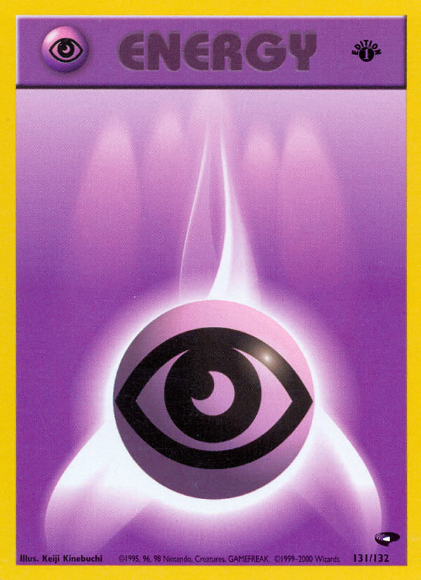 Psychic Energy (131/132) [Gym Challenge 1st Edition] | Golgari Games