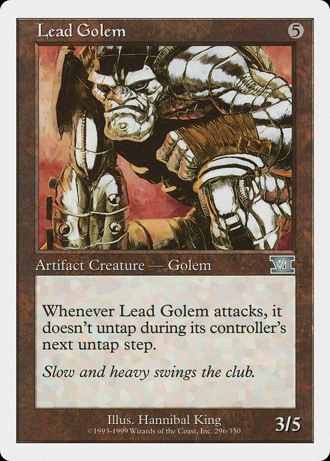 Lead Golem [Classic Sixth Edition] | Golgari Games