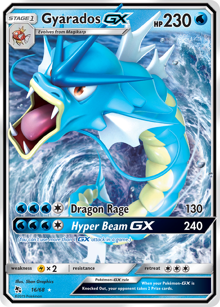 Gyarados GX (16/68) [Sun & Moon: Hidden Fates] | Golgari Games