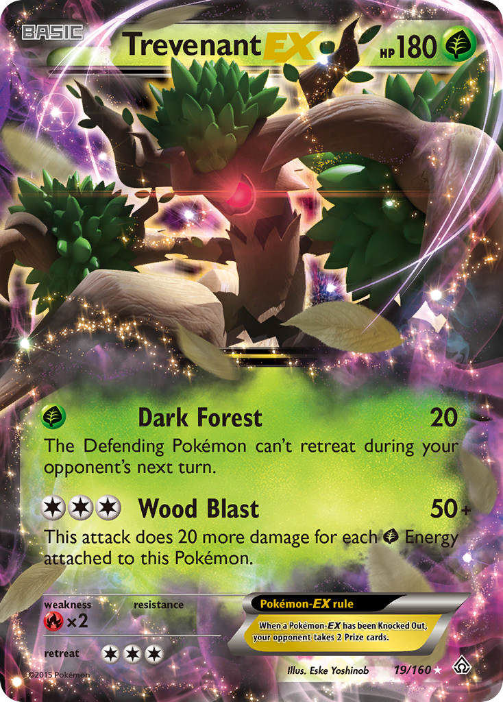 Trevenant EX (19/160) [XY: Primal Clash] | Golgari Games