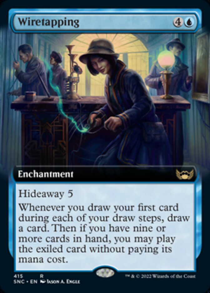 Wiretapping (Extended Art) [Streets of New Capenna] | Golgari Games