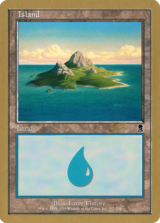 Island (rl337) (Raphael Levy) [World Championship Decks 2002] | Golgari Games