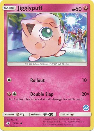 Jigglypuff (71/111) (Deck Exclusive #22) [Sun & Moon: Trainer Kit - Alolan Ninetales] | Golgari Games