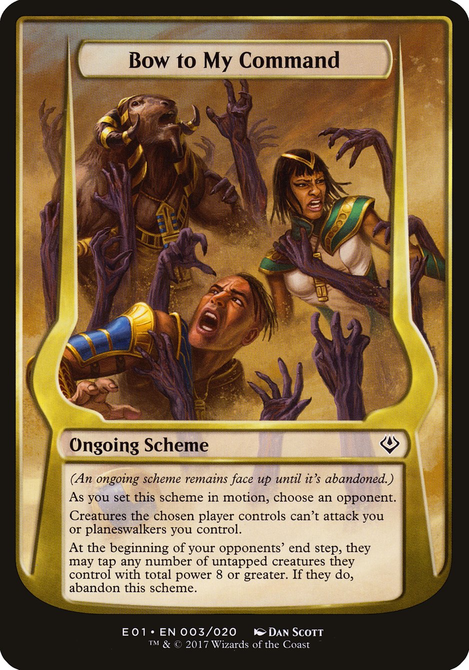 Bow to My Command (Schemes) [Archenemy: Nicol Bolas Schemes] | Golgari Games