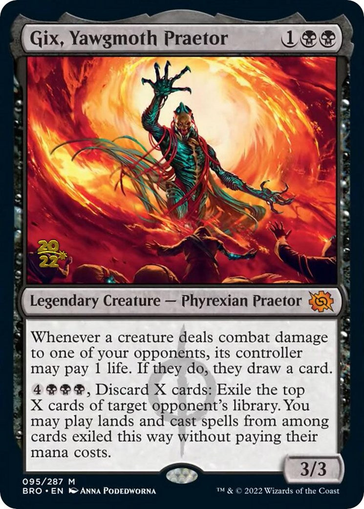 Gix, Yawgmoth Praetor [The Brothers' War: Prerelease Promos] | Local Legends