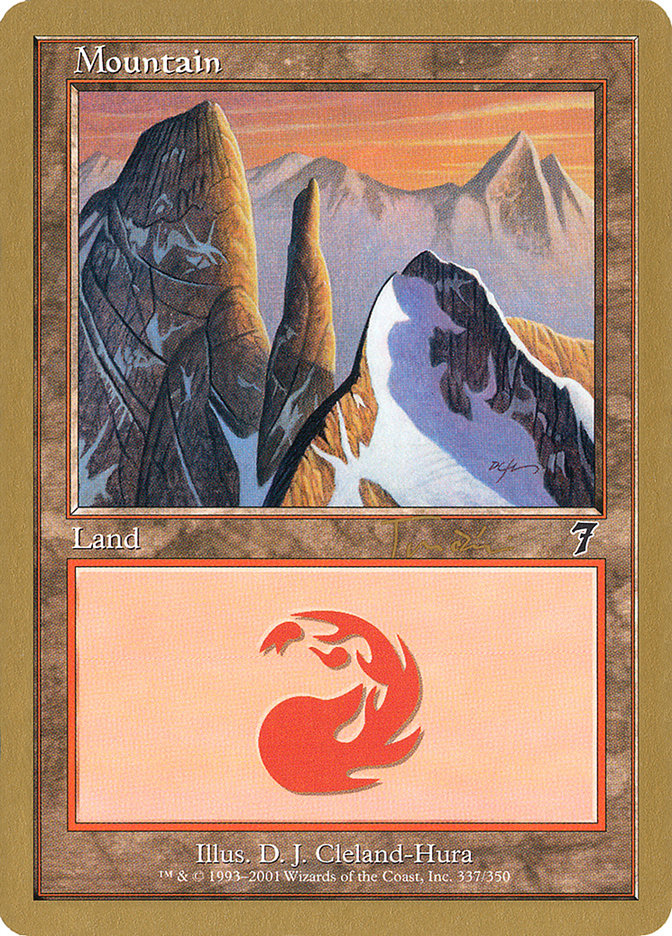 Mountain (jt337) (Jan Tomcani) [World Championship Decks 2001] | Golgari Games