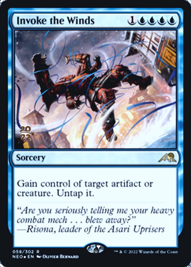 Invoke the Winds [Kamigawa: Neon Dynasty Prerelease Promos] | Local Legends
