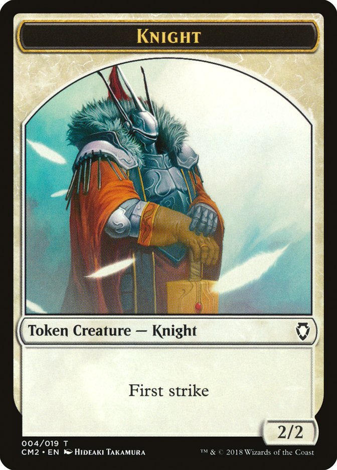 Knight Token [Commander Anthology Volume II Tokens] | Golgari Games