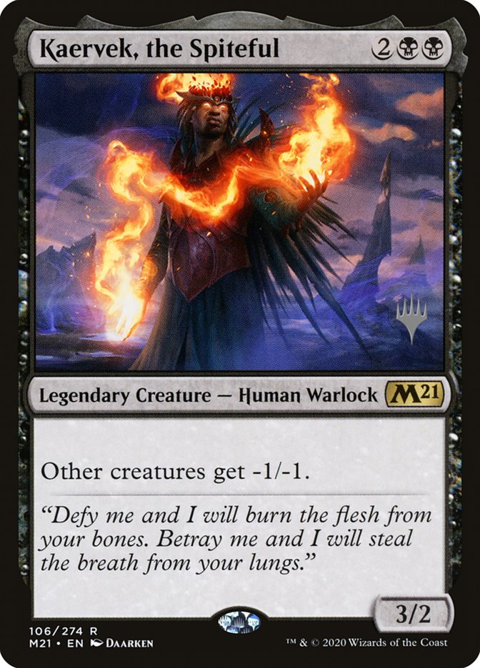 Kaervek, the Spiteful (Promo Pack) [Core Set 2021 Promos] | Golgari Games