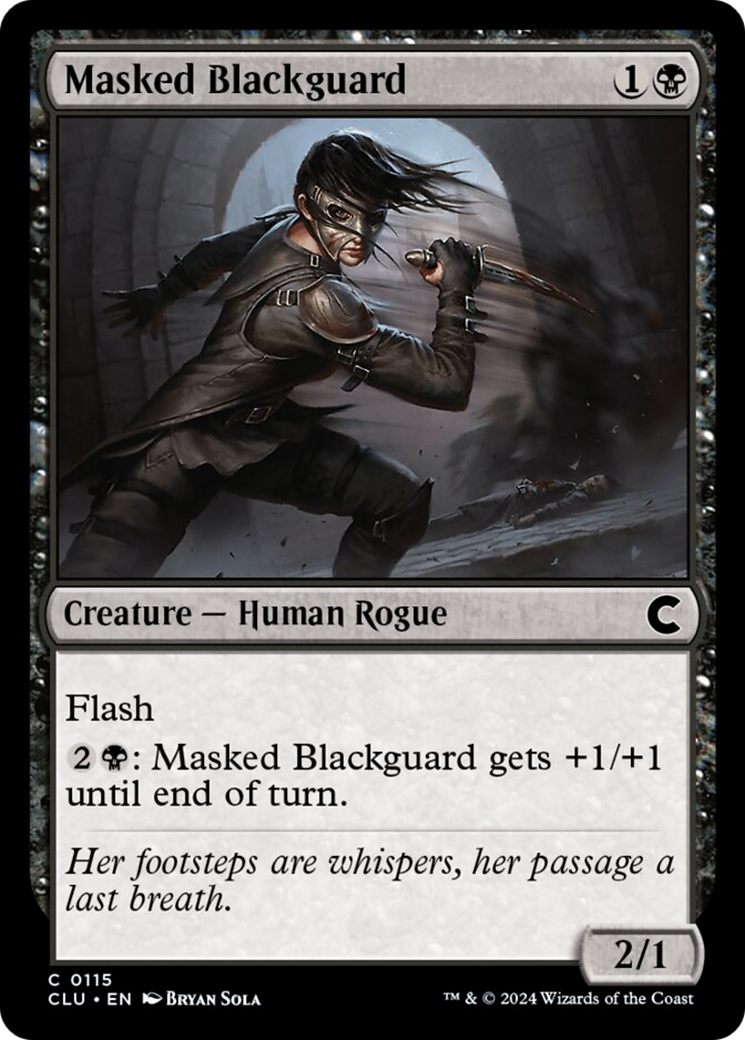 Masked Blackguard [Ravnica: Clue Edition] | Local Legends