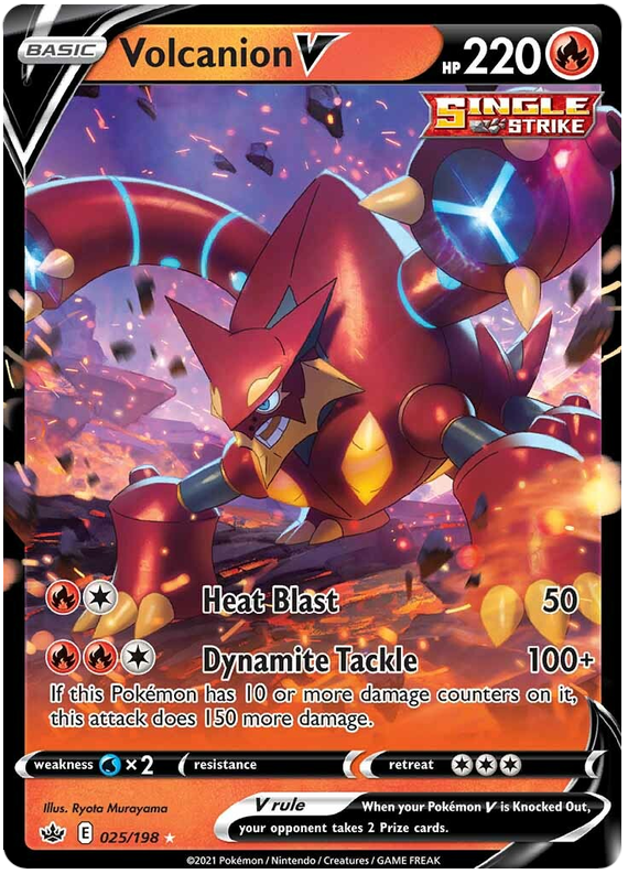 Volcanion V (025/198) [Sword & Shield: Chilling Reign] | Golgari Games