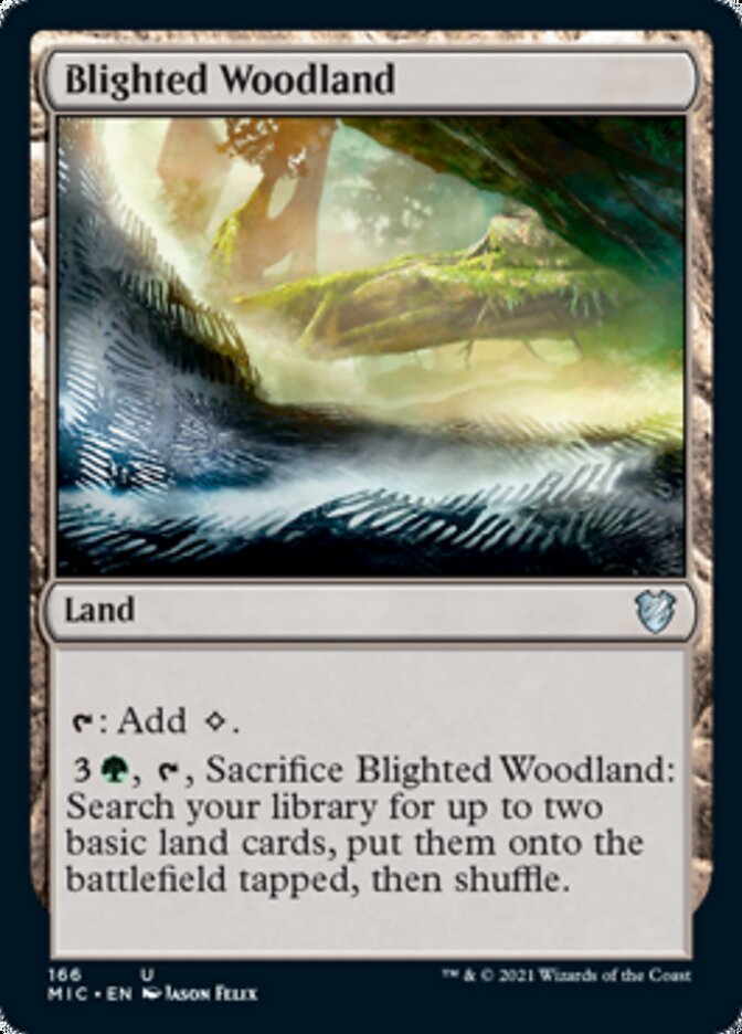 Blighted Woodland [Innistrad: Midnight Hunt Commander] | Golgari Games