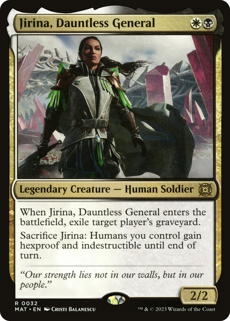 Jirina, Dauntless General [March of the Machine: The Aftermath] | Golgari Games