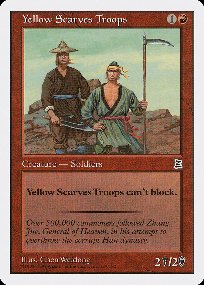 Yellow Scarves Troops [Portal Three Kingdoms] | Golgari Games