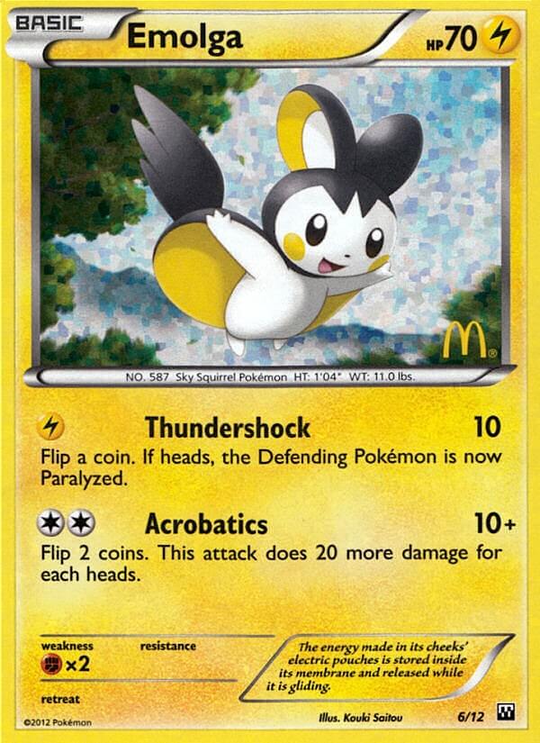 Emolga (6/12) [McDonald's Promos: 2012 Collection] | Golgari Games