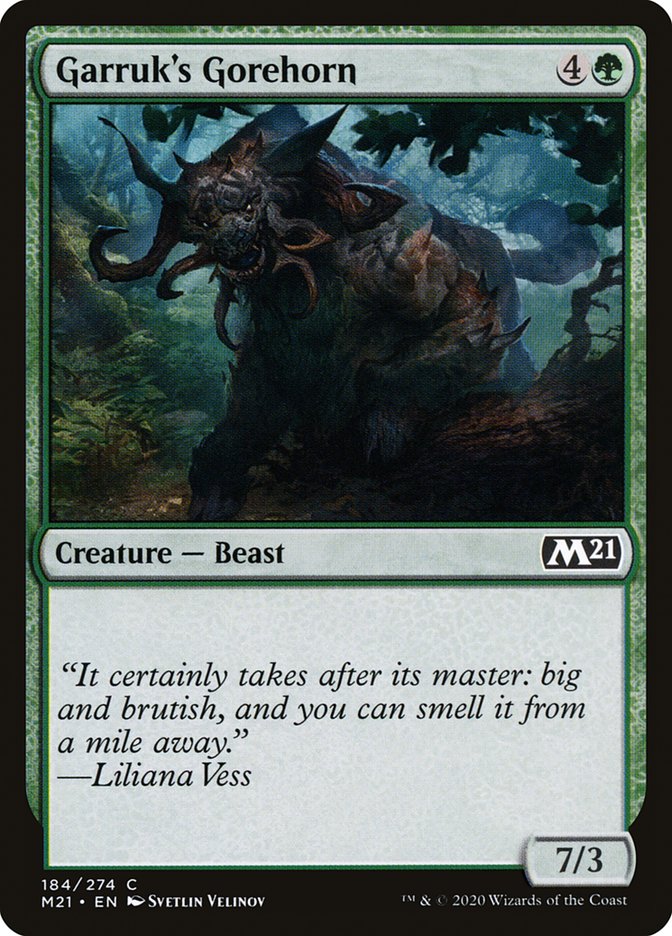 Garruk's Gorehorn [Core Set 2021] | Local Legends