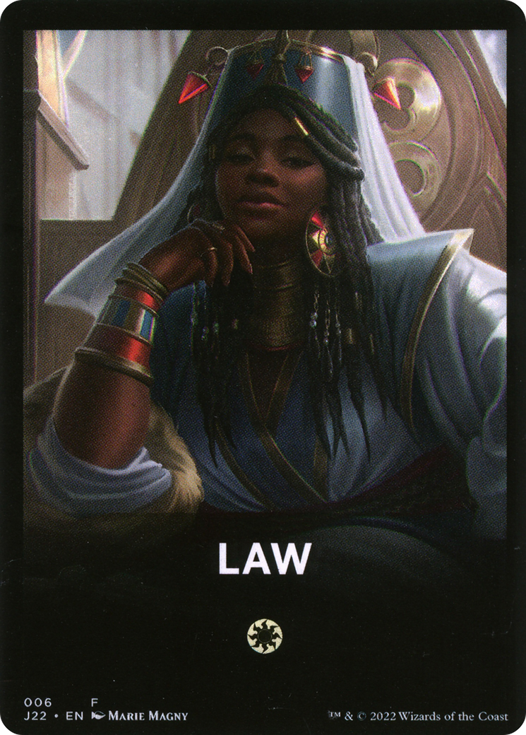 Law Theme Card [Jumpstart 2022 Front Cards] | Golgari Games