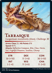 Tarrasque Art Card [Dungeons & Dragons: Adventures in the Forgotten Realms Art Series] | Local Legends