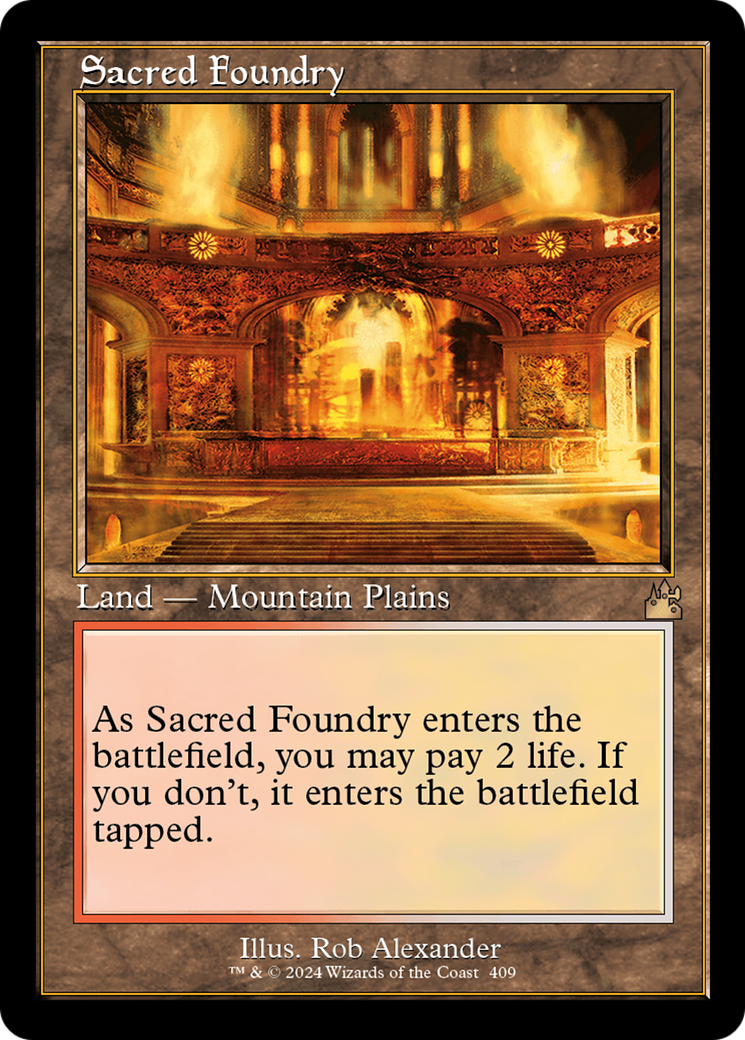 Sacred Foundry (Retro) [Ravnica Remastered] | Local Legends