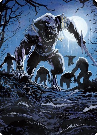 Tovolar, the Midnight Scourge 2 Art Card [Innistrad: Midnight Hunt Art Series] | Local Legends