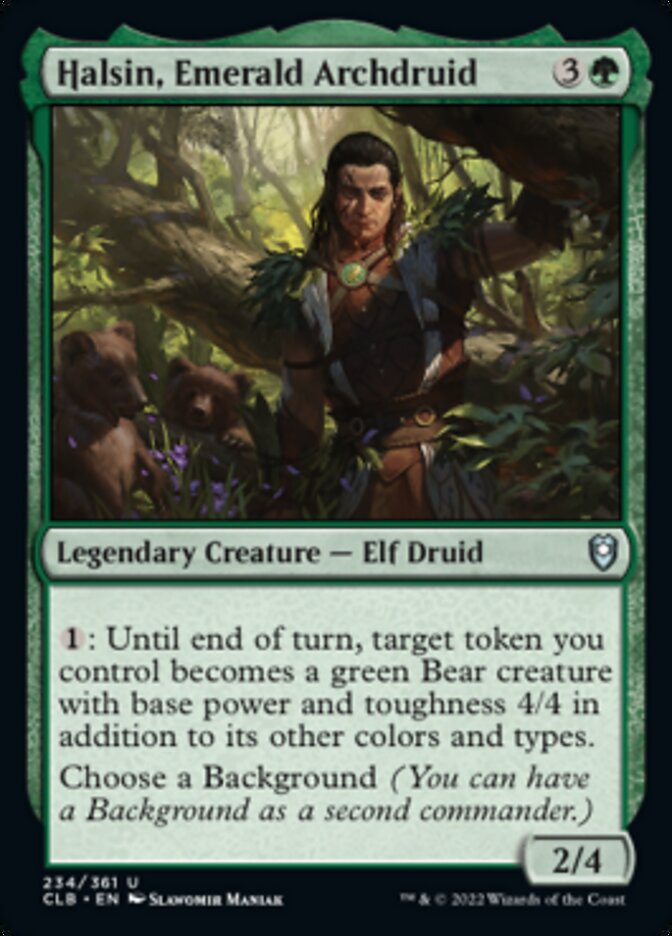 Halsin, Emerald Archdruid [Commander Legends: Battle for Baldur's Gate] | Golgari Games