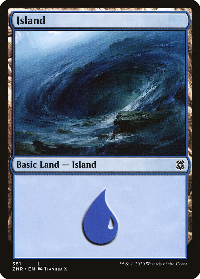 Island (381) [Zendikar Rising] | Golgari Games