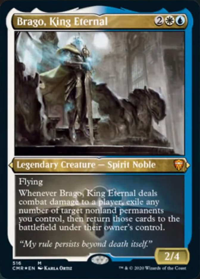 Brago, King Eternal (Etched) [Commander Legends] | Golgari Games