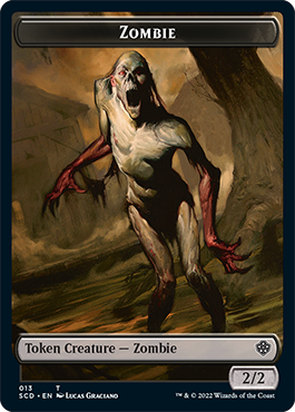 Zombie // Zombie Army Double-Sided Token [Starter Commander Decks] | Golgari Games