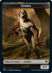 Zombie // Zombie Knight Double-Sided Token [Starter Commander Decks] | Golgari Games