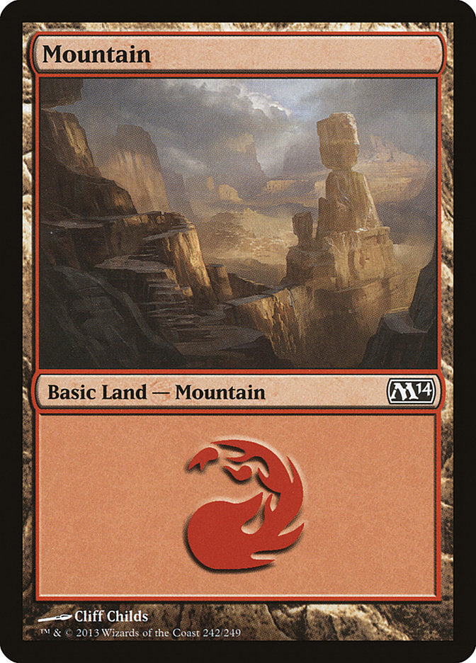 Mountain (242) [Magic 2014] | Golgari Games