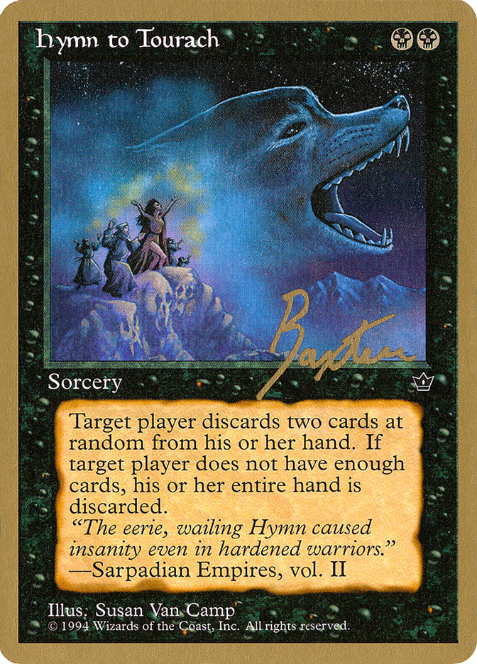 Hymn to Tourach (Wolf) (George Baxter) [Pro Tour Collector Set] | Local Legends