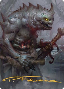 Gray Slaad Art Card (Gold-Stamped Signature) [Commander Legends: Battle for Baldur's Gate Art Series] | Local Legends